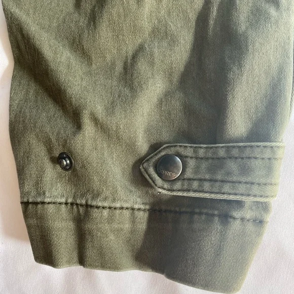 🌹 3 for $25 Express Women’s Cropped Straight High Rise Army Green Pants Size 0 - Picture 5 of 7